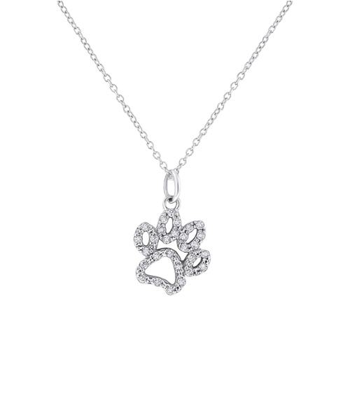 Kc Diamond Paw Necklace