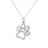 Kc Diamond Paw Necklace