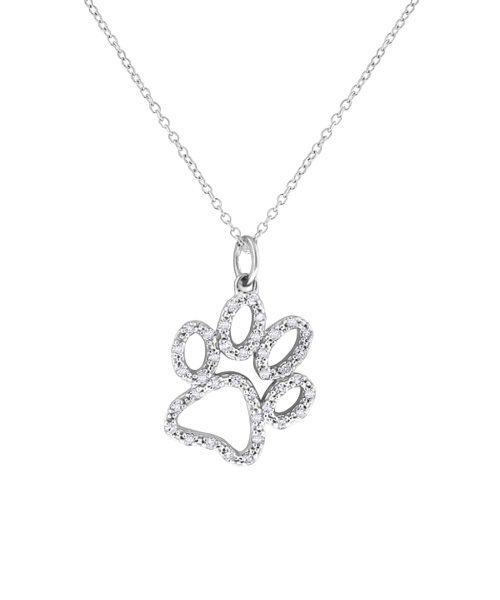 Kc Diamond Paw Necklace