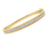 Kc Diamond Hinged Bangle